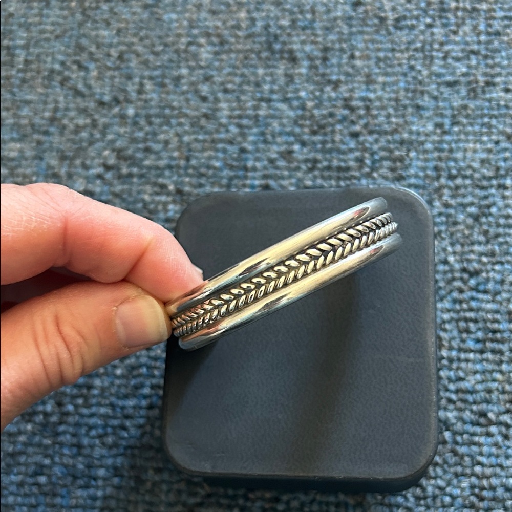 Sterling Silver Braided Cuff Bracelet